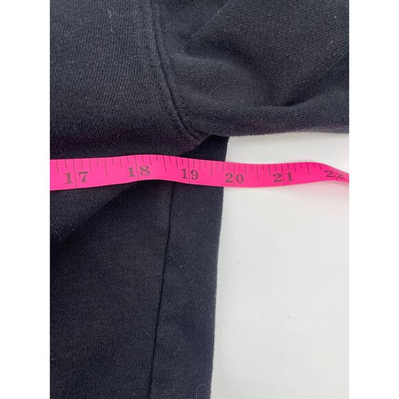 Aeropostale Black Hoodie Sequin Logo Kangaroo Pocket Size Medium Y2K‎ Skater - Picture 6 of 7